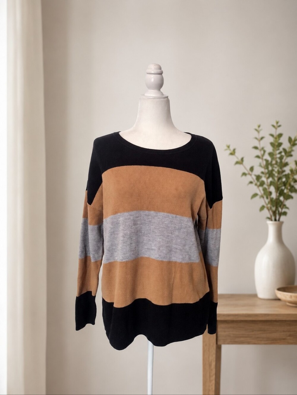 Apt. 9 Women's Striped Knit Sweater Size Large
